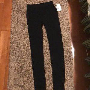 2 pairs of Pink Rose fleece knit leggings. Size S